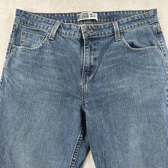 Levi's Blue Jeans Bootcut Mid Rise Ladies Denim Womens 14 Short 34X28‎ - Picture 3 of 11